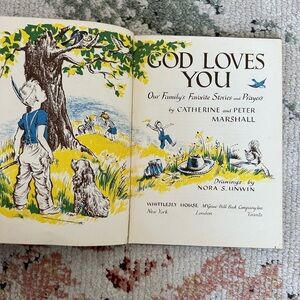 1953 God Loves You: Our Family's Favorite Stories and Prayers Vintage 1953